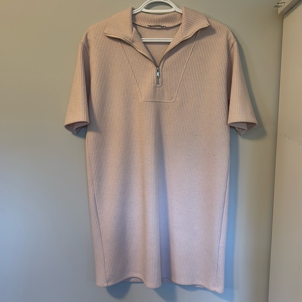 Zara Light Pink Shirt Dress
